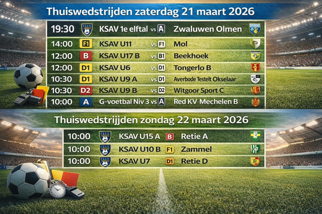 Weekend 21 en 22 maart