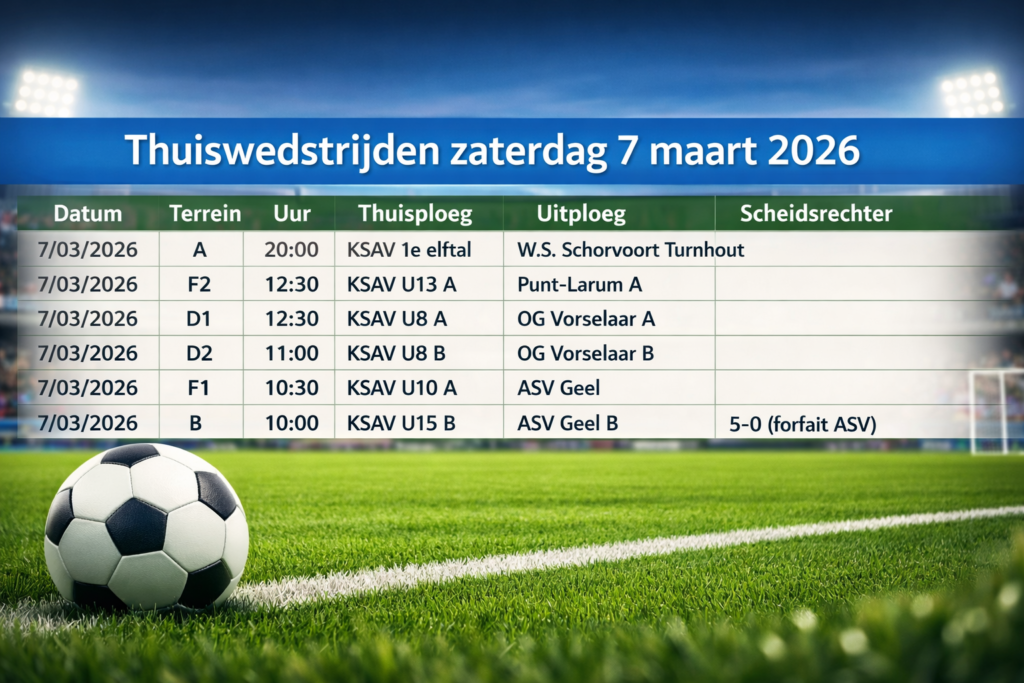 thuiswedstrijdenZaterdag7Maart